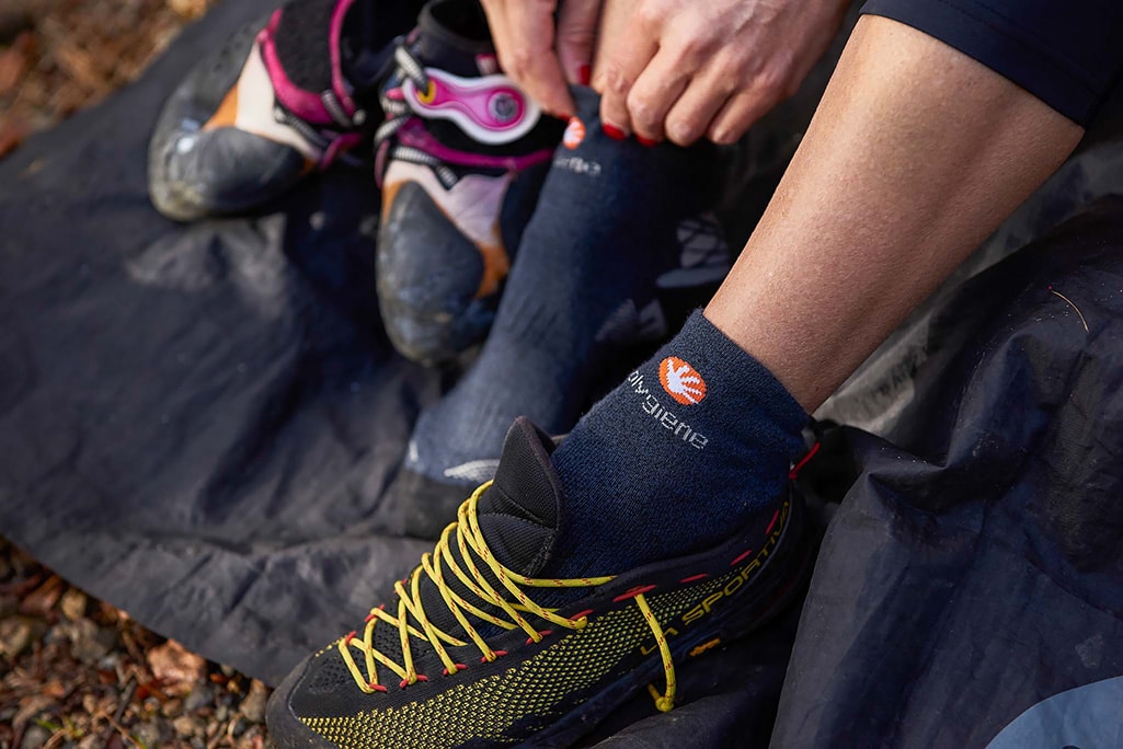 Socks with odor control technology