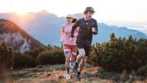 Florian Neuschwander running in the mountains